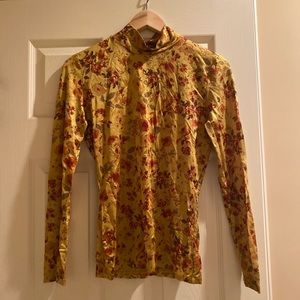 Zara silky top tight turtleneck